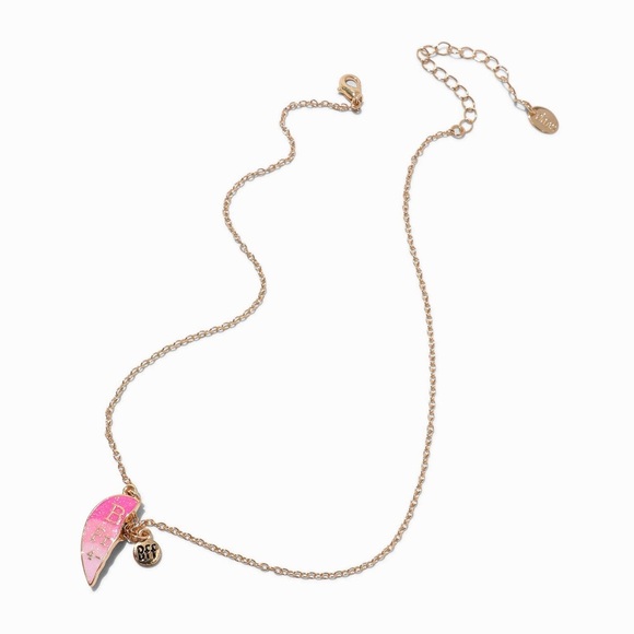 Claire's Best Friends Pink Ombré Heart Pendant Necklaces - 3 Pack - Picture 8 of 10